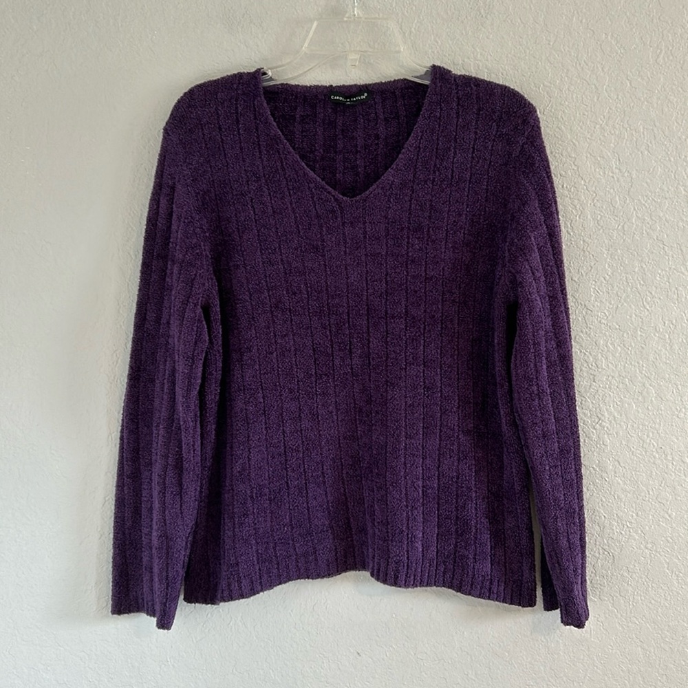 Plush purple sweater